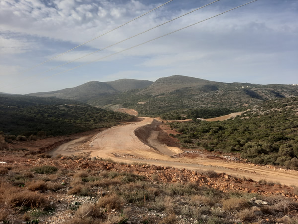 Early construction of the new highway between Hersonissos and Kastelli Airport in November 2022